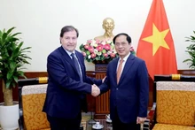 Le ministre des Affaires étrangères, Bui Thanh Son (à droite), et le Secrétaire général de la politique étrangère du ministère des Affaires étrangères du Chili, Alex Wetzig Abdale. Photo : VNA.