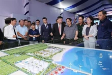 Le Parc industriel Son My 1 a été mis en chantier le 30 août dans le district de Hàm Tân à Binh Thuân. Photo : VNA 