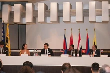 lL’ambassadeur vietnamien, Nguyên Van Thao participe au Forum sur la Commission du Mékong (MRC). Photo : baoquocte.
