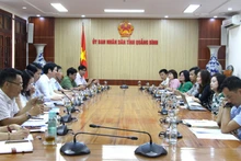 Les autorités de Quang Binh travaillent avec les représentants de SCI. Photo : thoidai.com.vn