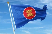 Drapeau de l'ASEAN. Photo : VNA.