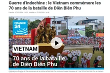 La cérémonie du 70e anniversaire de la Victoire de Diên Biên Phu couverte par les médias français