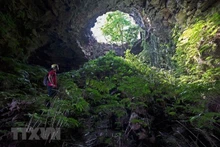 Le géoparc du plateau calcaire de Dông Van attire de nombreux touristes. Photo : baovanhoa.vn
