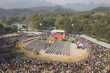 Le festival Khai Ha des Muong dans la province de Hoa Binh a été reconnue comme patrimoine culturel immatériel national. Photo : Trong Dat