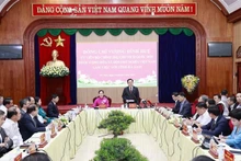 Le Président de l'Assemblée nationale, Vuong Dinh Huê, prend la parole. Photo : VNA.
