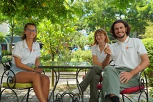 Bondoni Jeanne, Pendolino Emma Chiara et Viale Lukas Titouan. Photo : donga.edu.vn