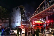 Scène d'incendie.