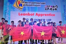 Des candidats vietnamiens au concours Robothon International 2023. Photo : VNA.