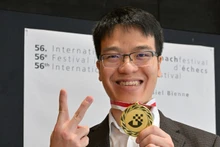 Lê Quang Liêm a décroché le Grandmaster Triathlon du Festival d’échecs de Bienne disputé du 15 au 30 juillet. Photo : CTV/CVN