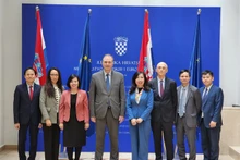Délégués à la consultation politique entre les ministères des Affaires étrangères du Vietnam et de la Croatie. Photo : VNA.