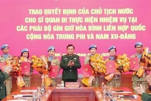 Lors de la cérémonie, à Hanoi, le 2 janvier. Photo : VNA.