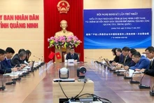 Les délégués lors de l’événement du côté vietnamien. Photo: baoquangninh.com.vn