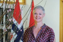 Ambassadrice de Norvège au Vietnam, Hilde Solbakken. Photo : baoquocte.