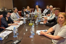Le séminaire hybride visant à promouvoir le commerce et le tourisme entre Hô Chi Minh-Ville et Buenos Aires. Photo : baoquocte.