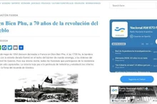 La Radio nationale argentine salue la Victoire de Diên Biên Phu. Photo : VNA.