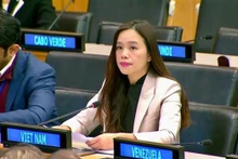 La ministre conseillère Lê Thi Minh Thoa, représentante permanente adjointe du Vietnam auprès de l'ONU. Photo : VNA.