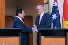 Les Premiers ministres australien et vietnamien, Anthony Albanese et Pham Minh Chinh. Photo: VNA