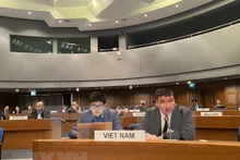 Le conseiller commercial du Vietnam en Thaïlande, Lê Huu Phuc, lors du 3e Forum Asie-Pacifique de l’énergie (APEF 2023), à Bangkok, en Thaïlande. Photo: VNA