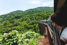 Voyage en train Thong Nhat (Réunification). Photo : Times.
