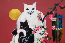 Le Chat dans une peinture de Lê Tri Dung.