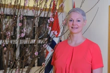 L'ambassadrice de Norvège au Vietnam, Hilde Solbakken. Photo : CPV.