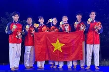 L'équipe vietnamienne de taekwondo. Photo : tuoitre.vn