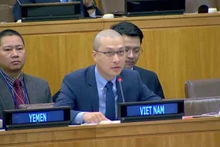 Le chargé d'affaires Nguyên Hoàng Nguyên, chef adjoint de la mission permanente du Vietnam auprès de l'ONU. Photo : VNA.