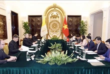 Vue de la 11e réunion annuelle du Groupe de travail conjoint Vietnam - Saint-Siège, à Hanoi, le 17 mai. Photo : VNA.