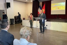 L’ambassadeur du Vietnam en France, Dinh Toàn Thang lors de la cérémonie d’ouverture. Photo : VNA.