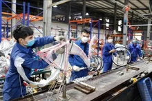 La compagnie Thong Nhat produit des vélos pour les marchés nationaux et d'exportation. Photo : VNA.