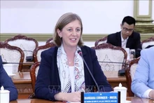 Barbara Eibinger-Miedl, ministre de l'Économie, du Tourisme, des Sciences et de la Recherche de l'État de Styrie de l’Autriche. Photo : VNA