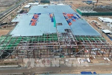 L'usine de LEGO en construction dans le parc industriel VSIP III, province de Binh Duong. Photo : VNA.