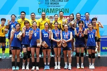 L’équipe féminine vietnamienne de volleyball. Photo : NDEL.