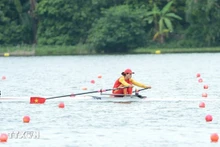 Pham Thi Huê gagne un billet pour les JO de Paris 2024. Photo : VNA.