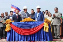 Cérémonie d’inauguration du projet dans la capitale Phnom Penh. Photo : The Phnom Penh Post.