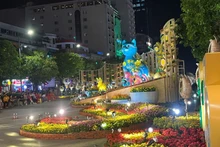 La rue florale Nguyên Huê. Photo : NDEL.