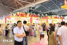 Le stand du Vietnam au salon. Photo : VNA.