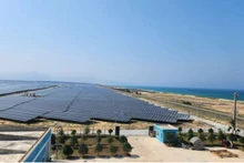 Une ferme solaire au Vietnam. Photo : VNA