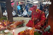 Le rituel de prière pour la paix des Tày dans la province de Thai Nguyên. Photo : VOV.