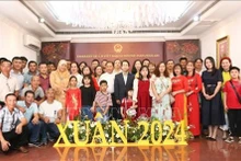 Des délégués participent au programme du Printemps de la Patrie au Brunei. Photo : VNA.