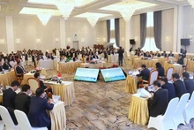 La 16e conférence du Comité de travail conjoint entre les provinces de Quang Ninh, Lang Son, Cao Bang, Ha Giang (Vietnam) et la région autonome Zhuang du Guangxi (Chine). Photo : NDEL.