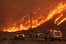 Les riverains ont reçu l'ordre d'évacuer lorsque l'incendie de Hughes s'est déclaré le 22 janvier. Photo: AccuWeather