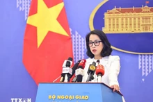 La porte-parole du ministère des Affaires étrangères, Pham Thu Hang. Photo : VNA.