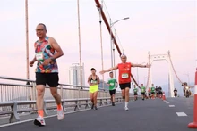 Des athlètes au Marathon international de Danang 2023. Photo: VNA