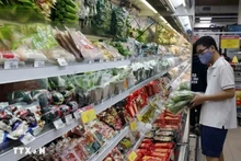Dans un supermarché. Photo : VNA