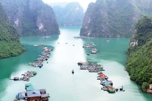 Le village de pêcheurs de Cua Van. Photo : baodantoc.vn