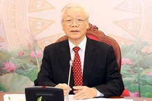Le Secrétaire général du Parti communiste vietnamien, Nguyên Phu Trong. Photo : NDEL.