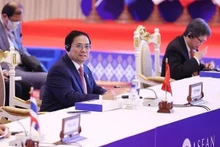 Le Premier ministre vietnamien Pham Minh Chinh au 40e Sommet à Phnom Penh, au Cambodge. Photo : VNA.