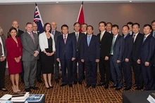 Des participants au 3e dialogue sur la sécurité au niveau de vice-ministres entre le Vietnam et l'Australie. Photo : VNA.
