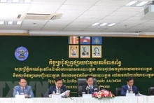 Une réunion du Comité électorale nationale du Cambodge. Photo : VNA